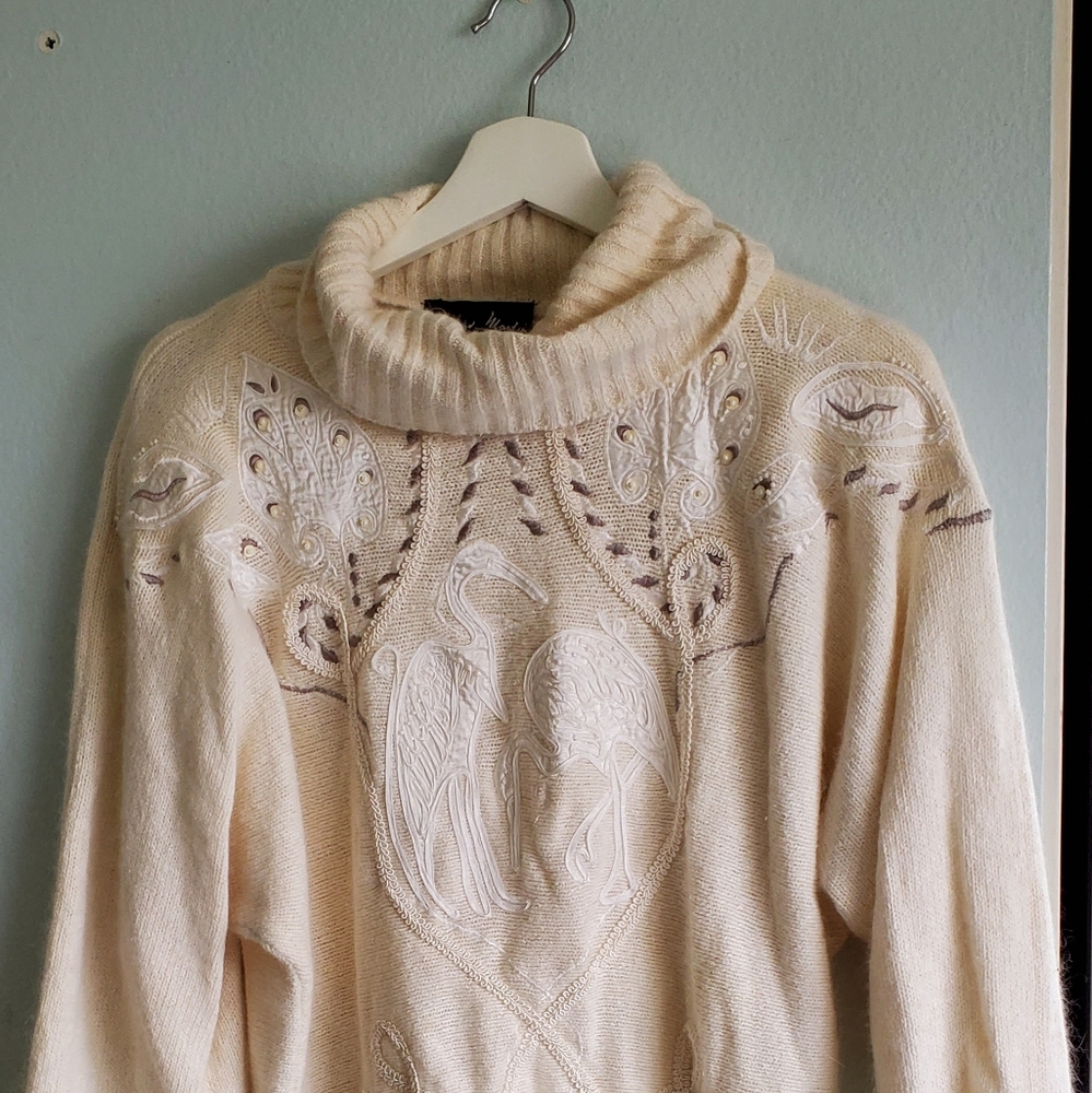 Richard Martin white Silk Angora Lambs sweater M